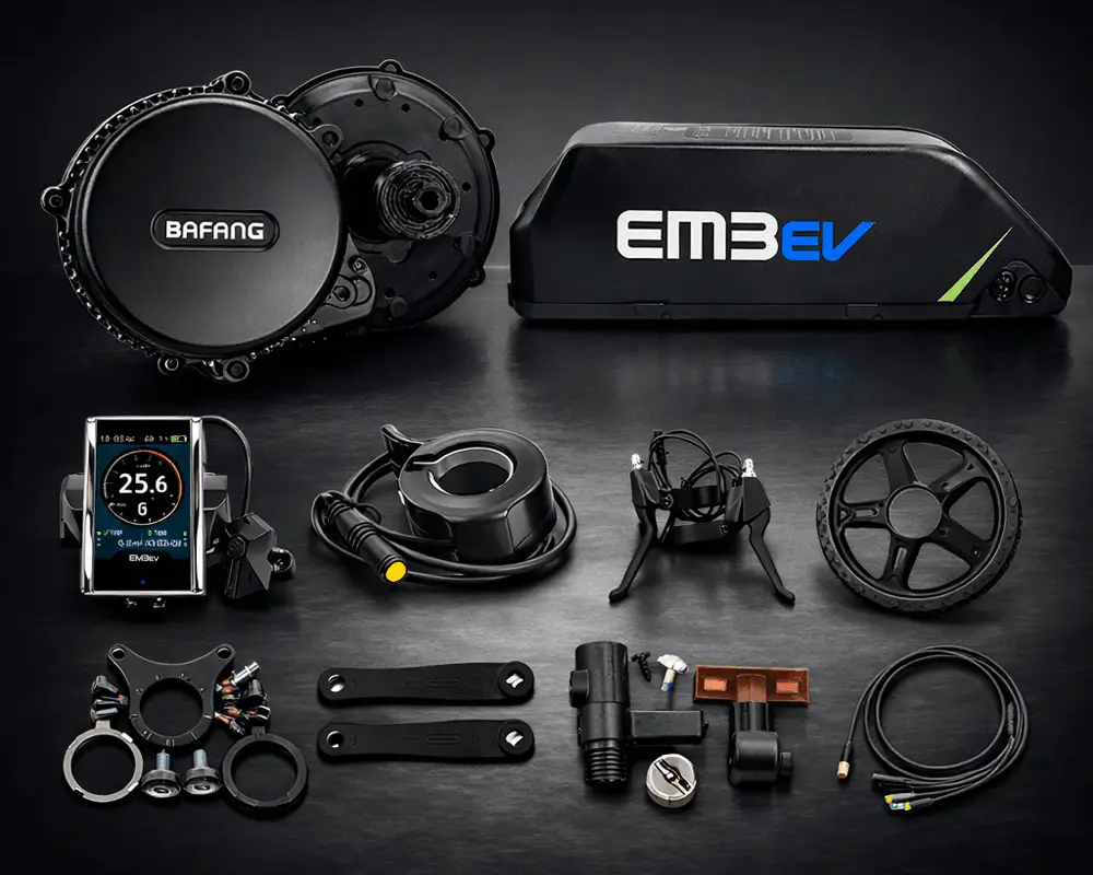 Electric bike replacement parts quality and engineering detail