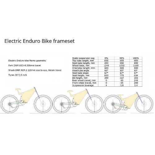 EEB Full Suspension E Bike Frame