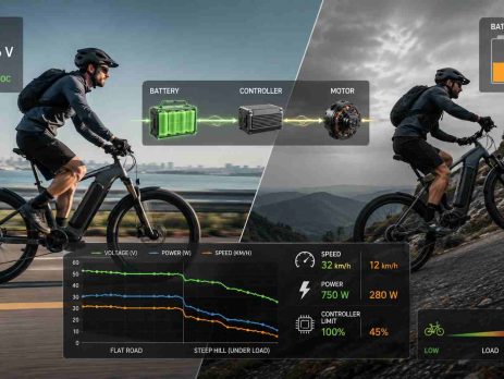e bike speed and battery voltage performance overview