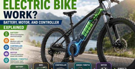 how does an electric bike work battery motor and controller