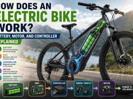 how does an electric bike work battery motor and controller
